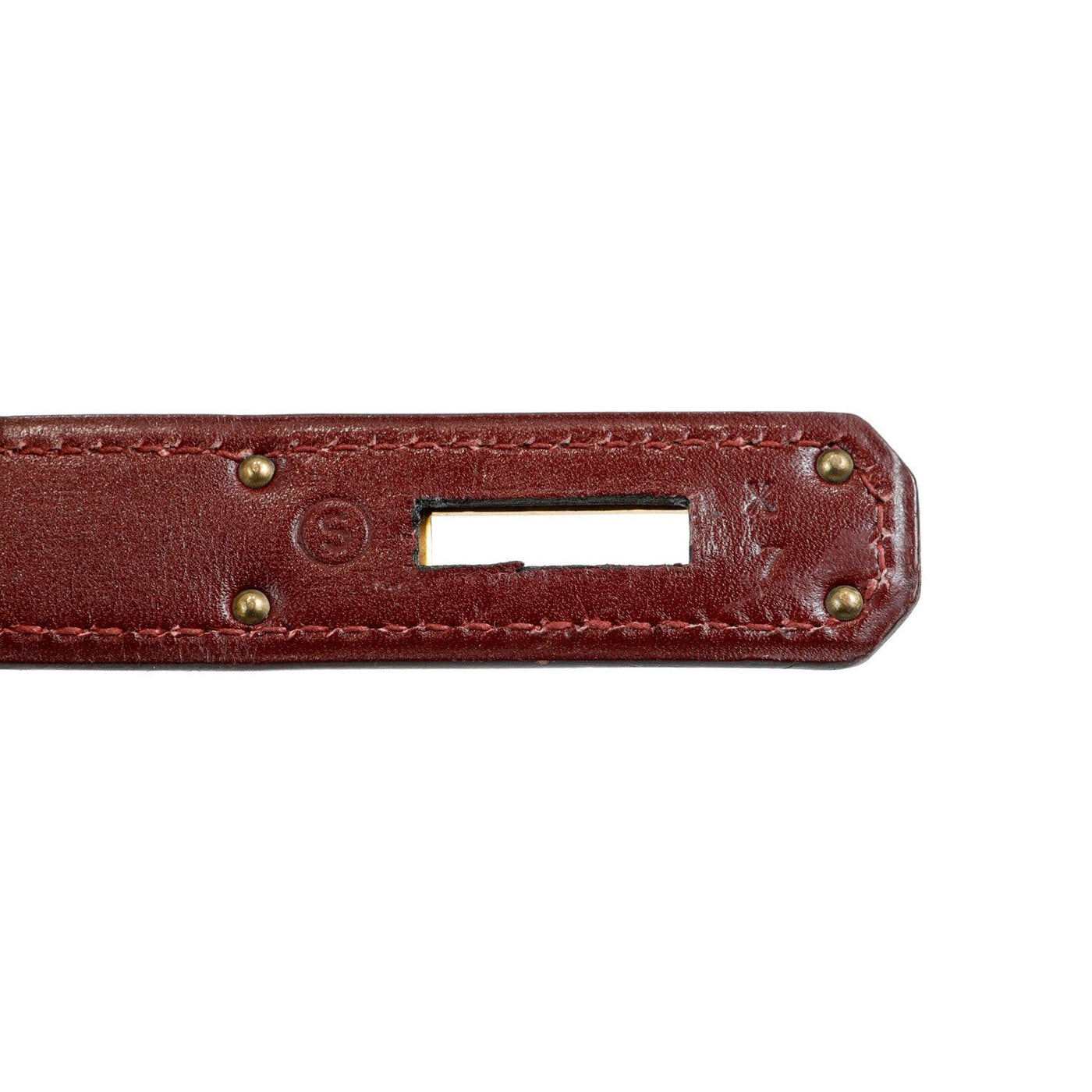 Hermès Brique, Rouge H & Chocolate Box Calf Leather Vintage Kelly 28cm