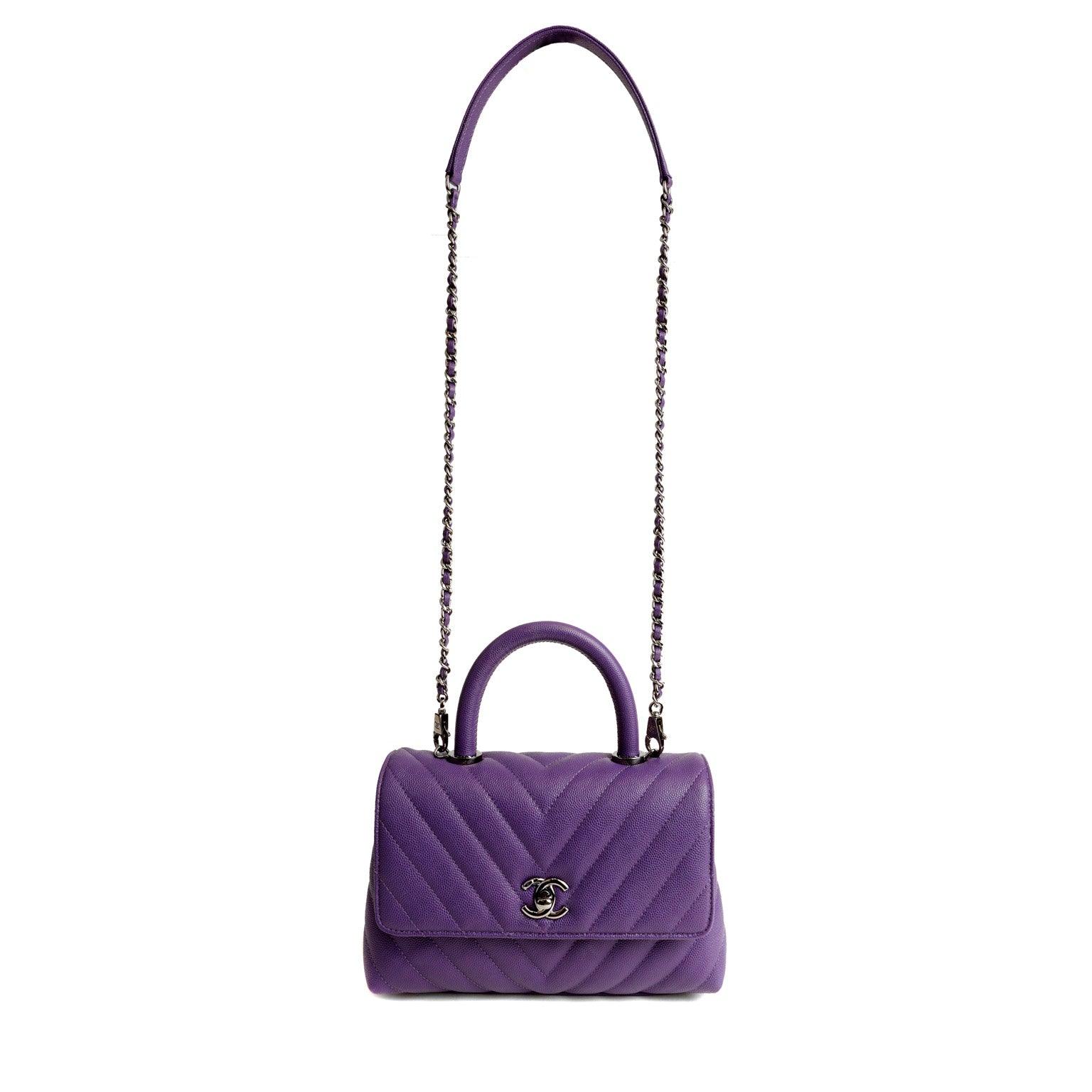 Get your hands on the stylish and chic Chanel Purple Caviar