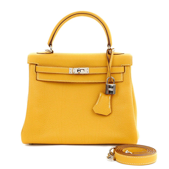 【新品未使用】HERMES エルメス HERMES カンガルー柄 イエロー 新品未使用】HERMES エルメス HERMES カンガルー柄 イエロー