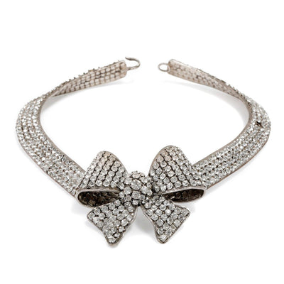 Chanel Crystal Bow Choker - Only Authentics