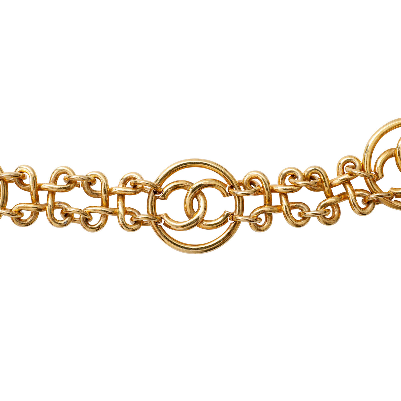 Chanel Gold Runway CC Link Belt