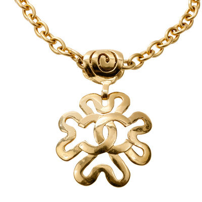 Chanel Gold CC Zig Zag  Medallion Choker