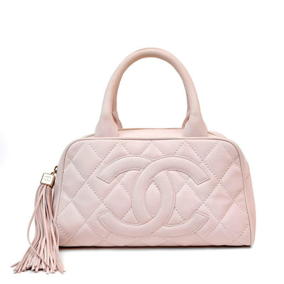 Chanel Light Pink Brushed Caviar Mini Tote with Tassel - Only Authentics