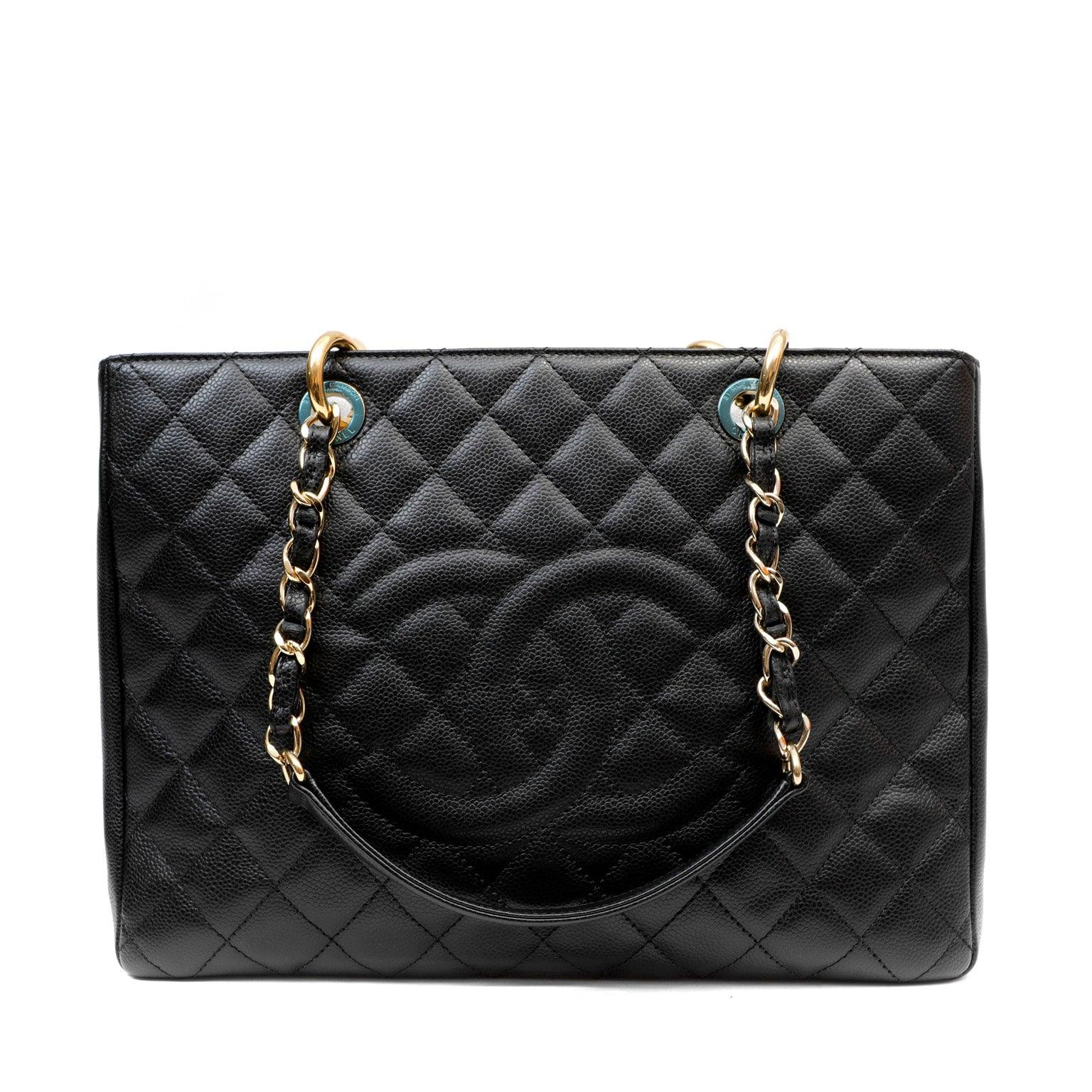 Chanel Black Caviar Grand Shopping Tote GST – Only Authentics