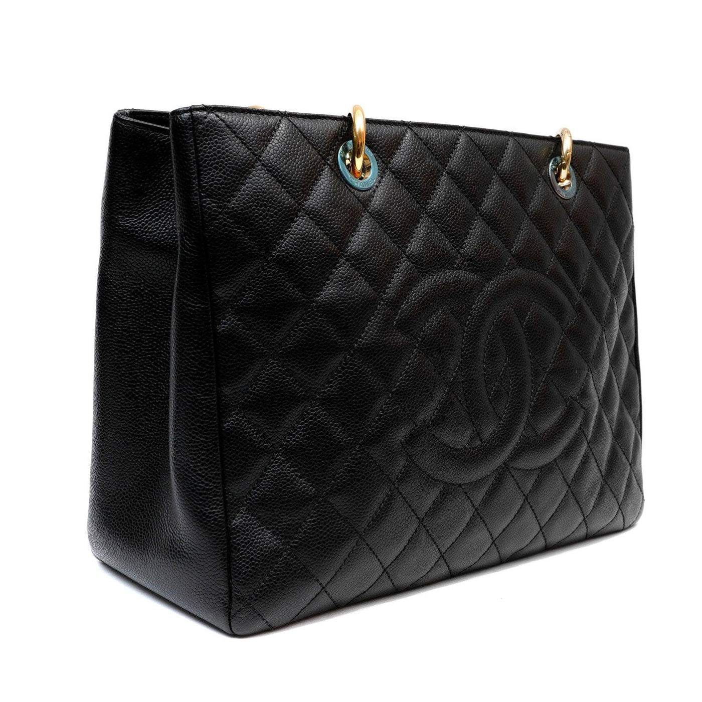 Chanel Black Caviar Grand Shopping Tote GST - Only Authentics
