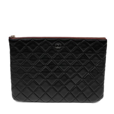 Chanel Limited Black Timeless Quilted Kisslock Gold Studded Clutch Bag –  Boutique Patina