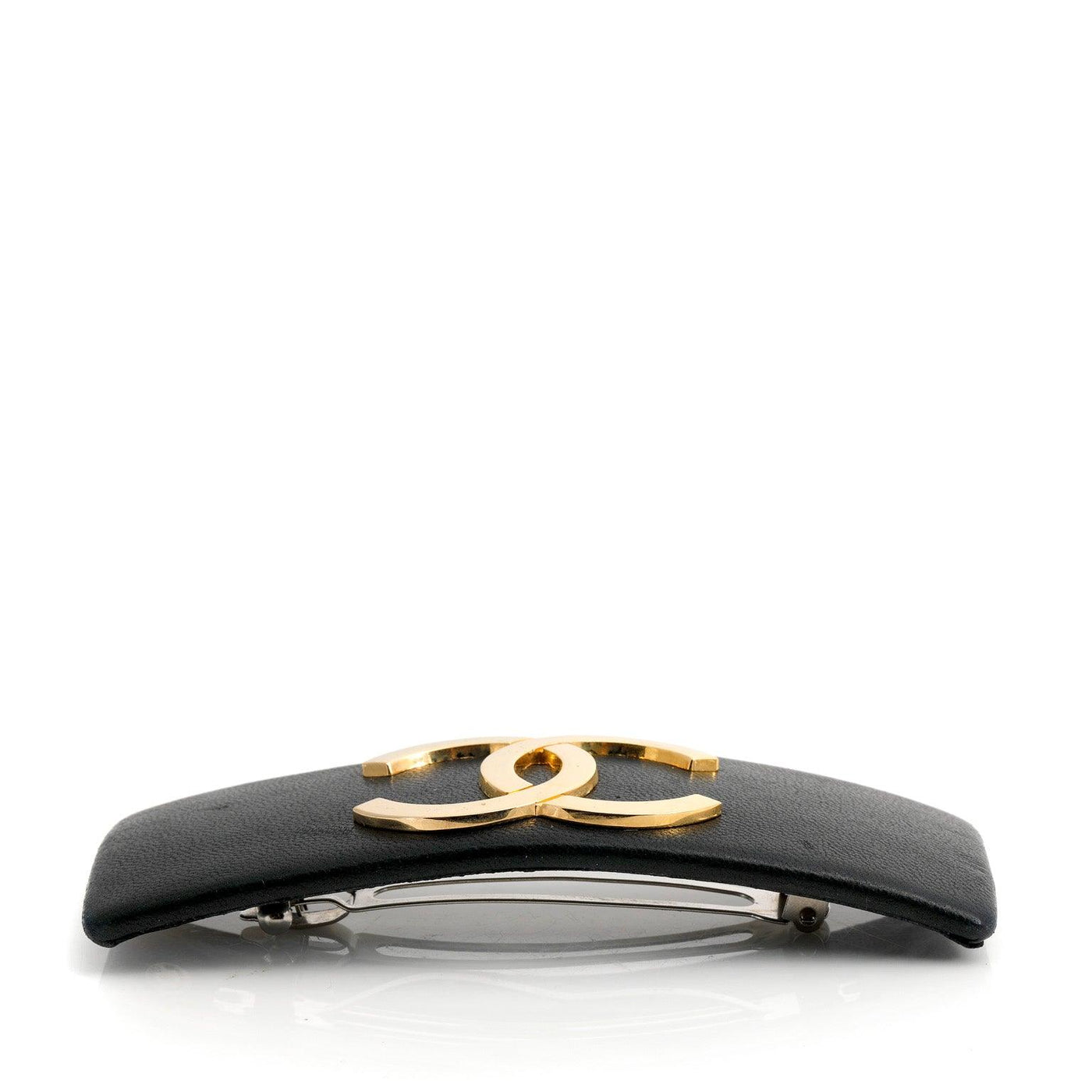 Chanel Black Lambskin CC Barrett/Clip w/ Gold Hardware - Only Authentics