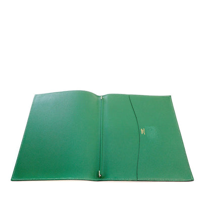 Hermès Green Epsom Leather Notepad Cover - Only Authentics