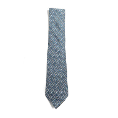Hermès Blue Silk Chaine D’ancre Tie - Only Authentics