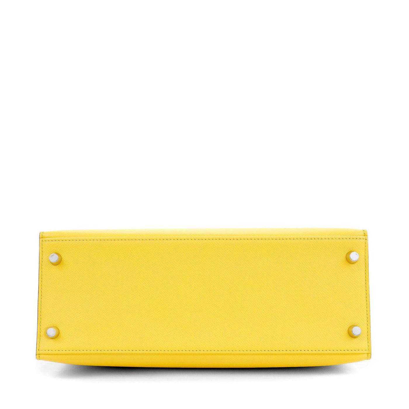 Hermès 28 cm Jaune de Naples Yellow Epsom Kelly Sellier Palladium Hardware 2022 - Only Authentics