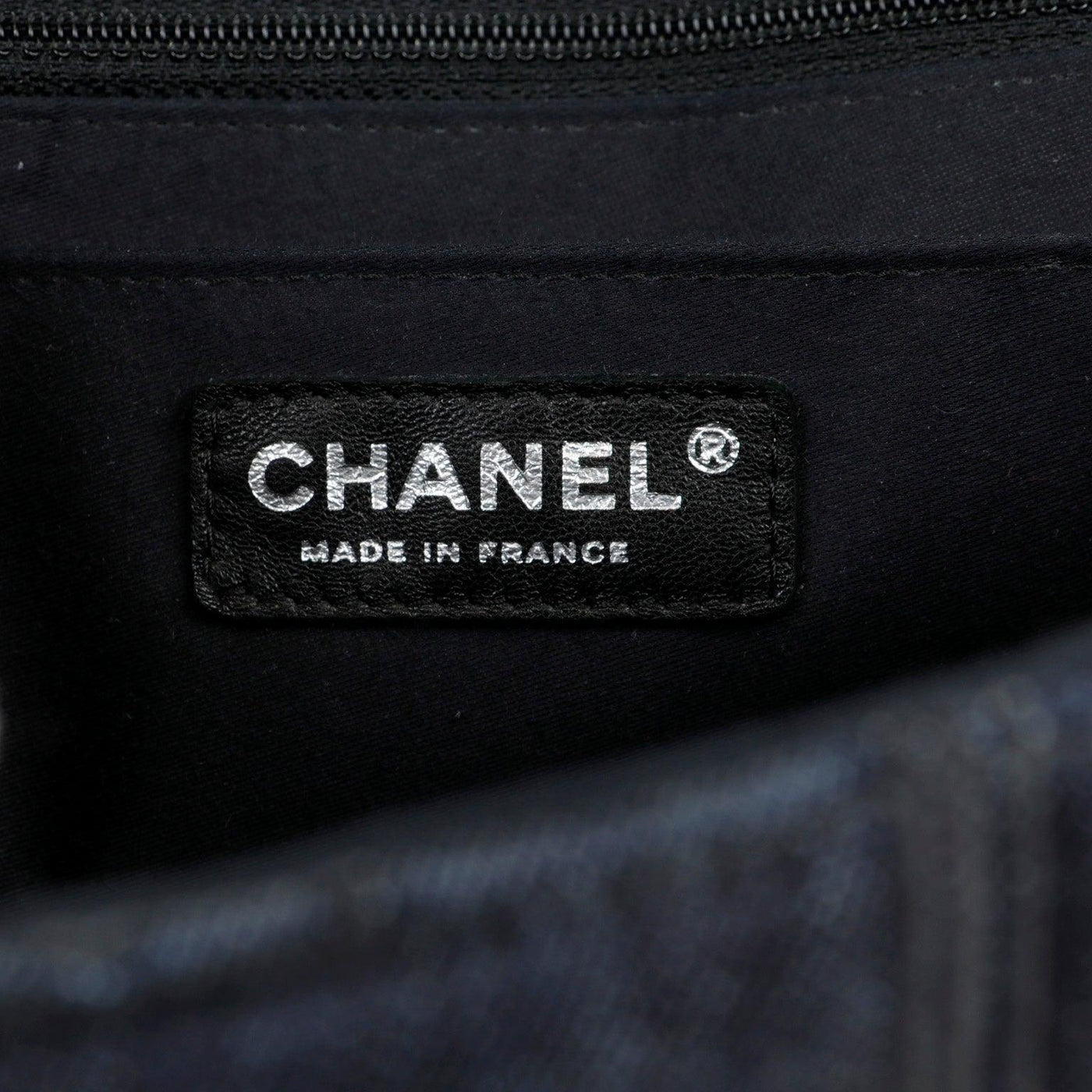 Chanel Denim Perfume Bottle Embroidered Jumbo Classic with Ruthenium Special Edition - Only Authentics