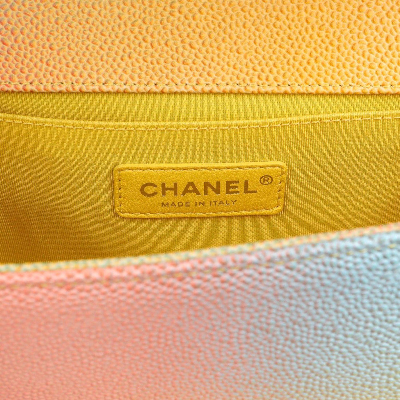 Chanel Rainbow Caviar Medium Boy Bag  Silver Hardware - Only Authentics