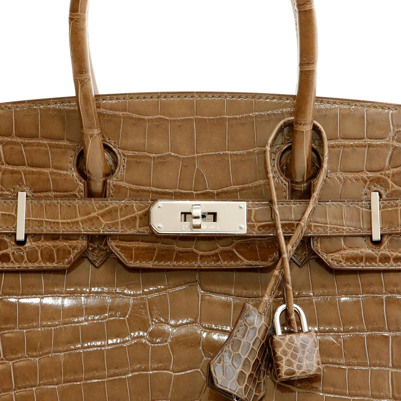 brown crocodile birkin bag