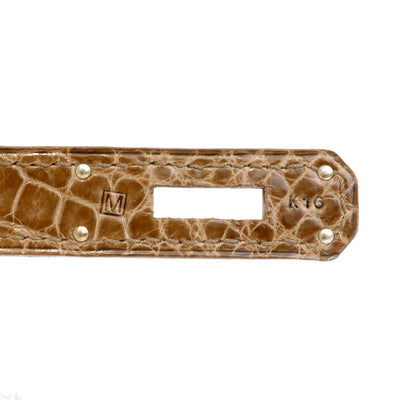 Hermès 30 cm Gris Elephant Crocodile Birkin  Palladium Hardware - Only Authentics