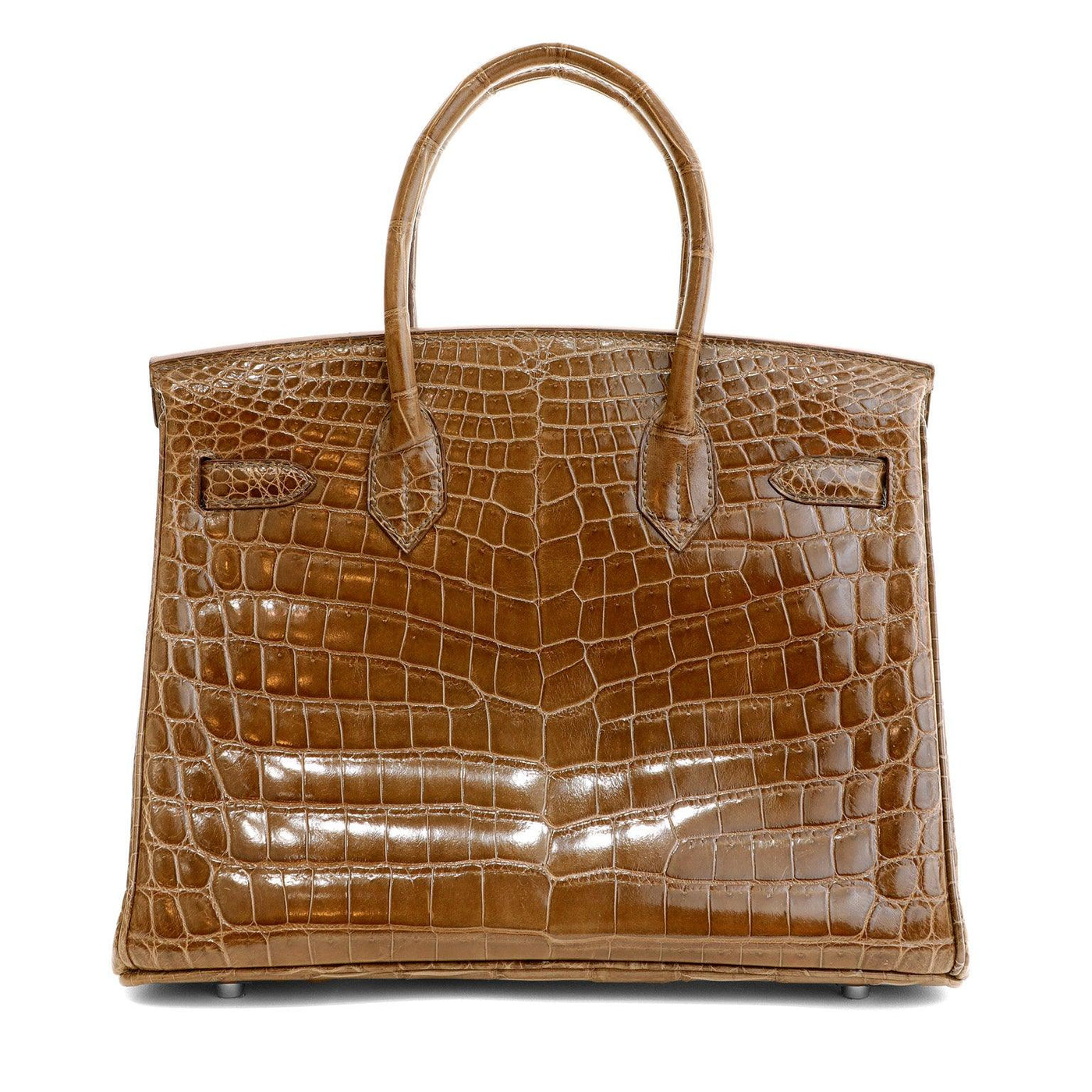 Hermès 30 cm Gris Elephant Crocodile Birkin  Palladium Hardware - Only Authentics