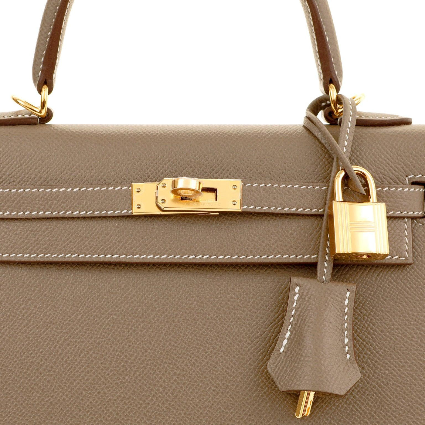 Hermes Birkin Bag 25cm Etain Togo Gold Hardware