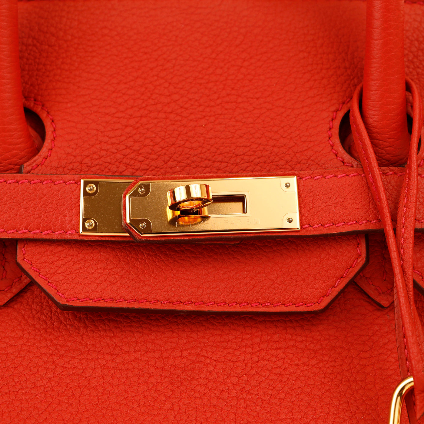Hermes Birkin Bag 35cm Vermillion Togo Gold Hardware
