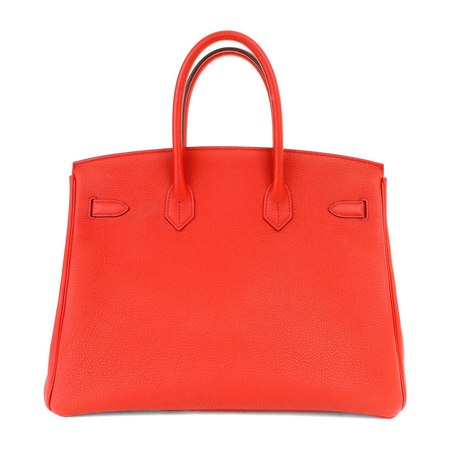 Hermes 35cm Vermillion Togo Birkin w/ Gold Hardware
