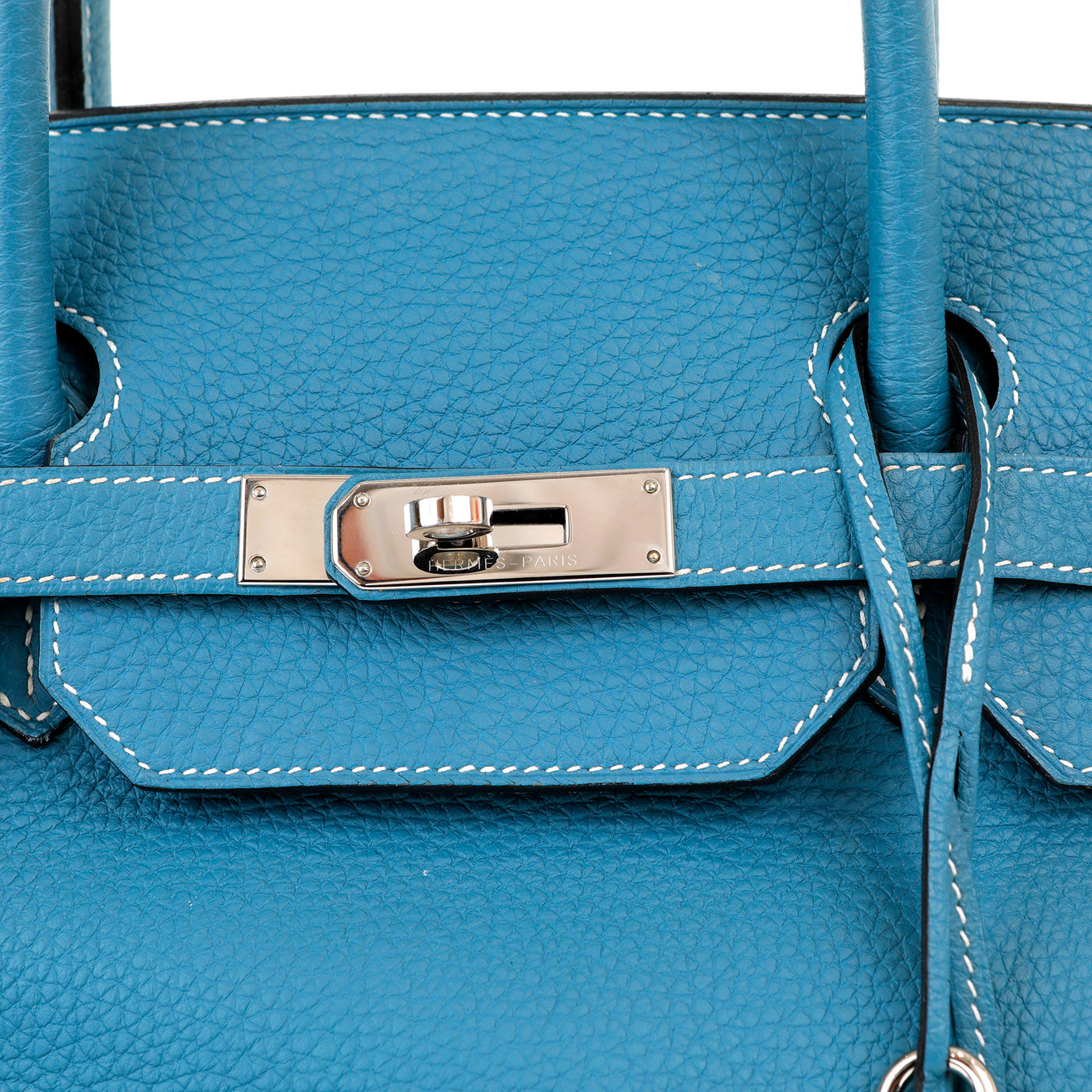 Hermès 40 cm Blue Jean Togo Birkin with Palladium Hardware