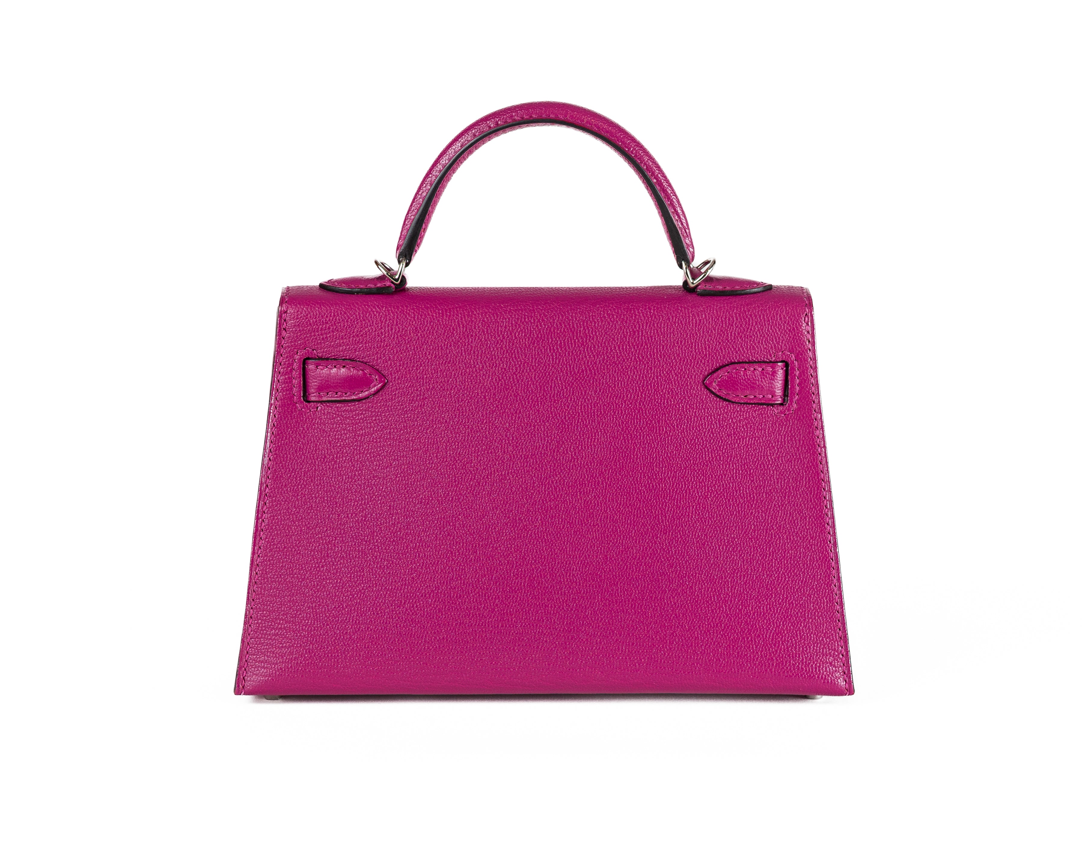 🎉 Hermès Mini Kelly II Rose Confetti Chèvre Leather Palladium