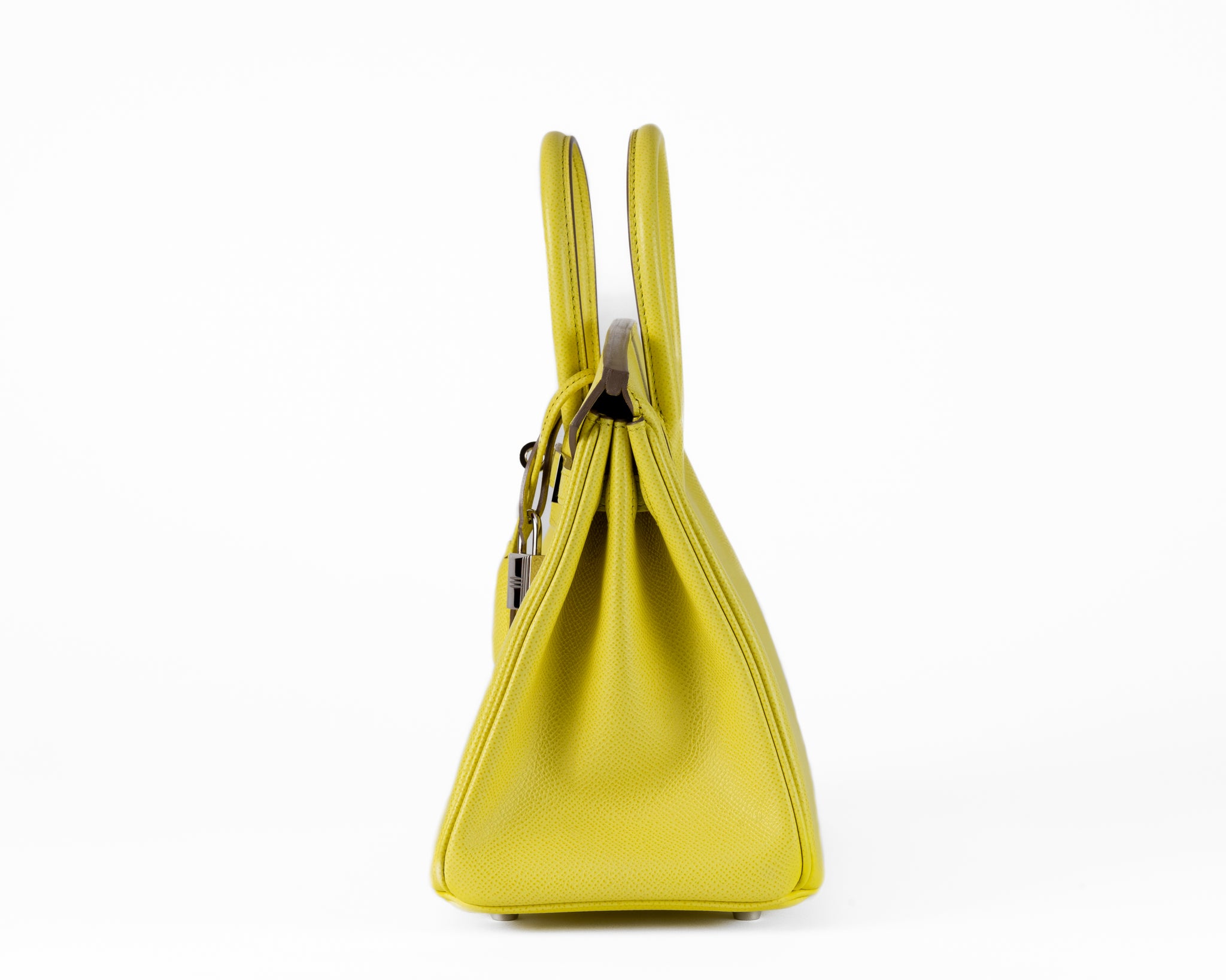 Hermes 25cm Soufre Epsom Birkin w/ Palladium Hardware