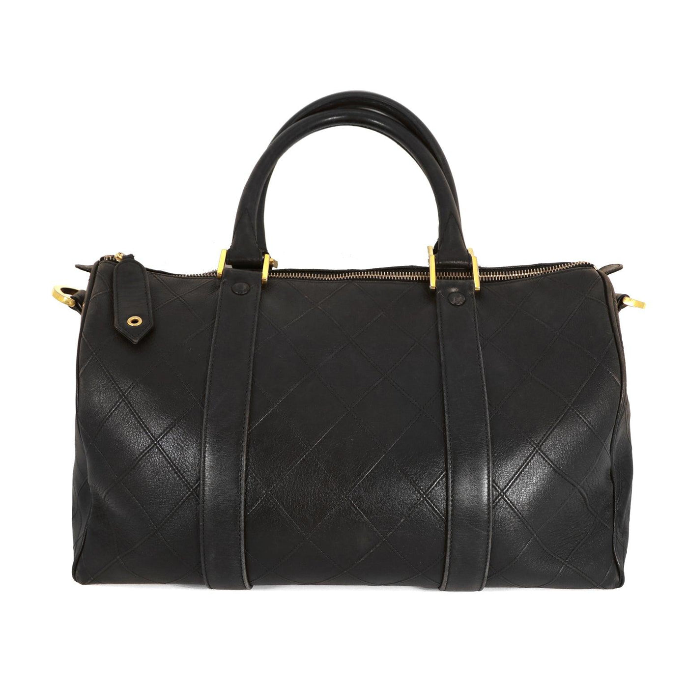 Chanel Black Leather Vintage Speedy Bag