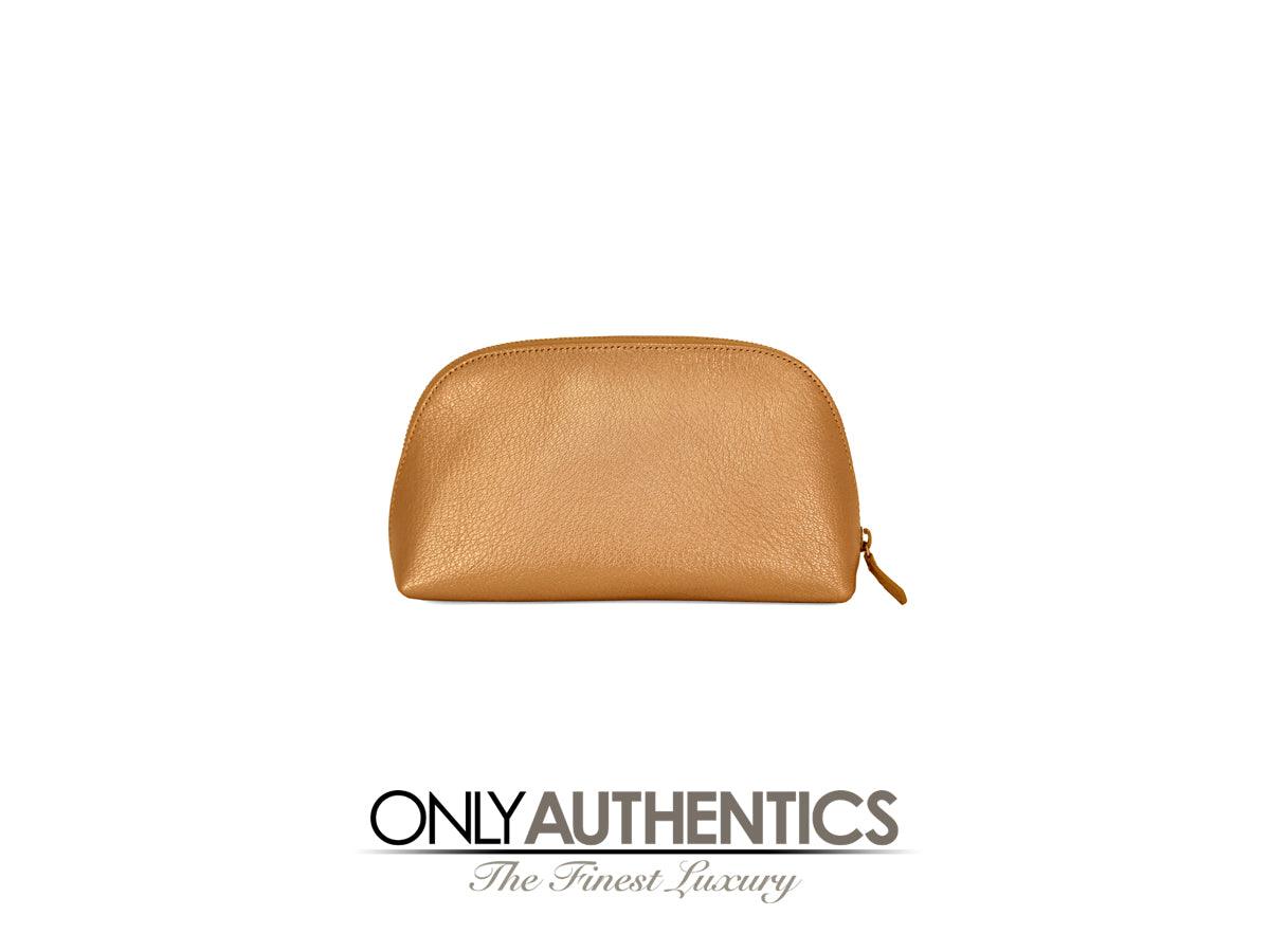 Chanel Rose Gold Leather Pouch - Only Authentics