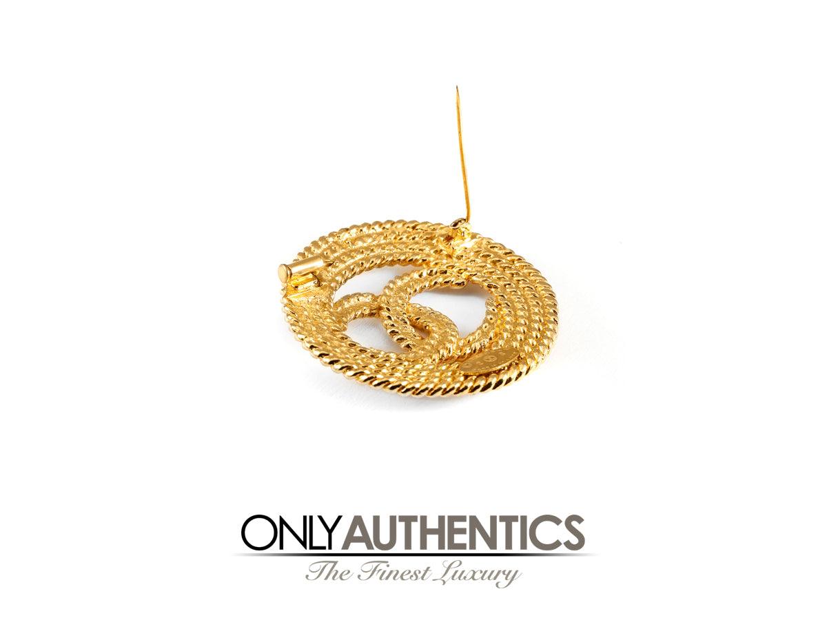 Chanel Gold Rope CC Brooch - Only Authentics