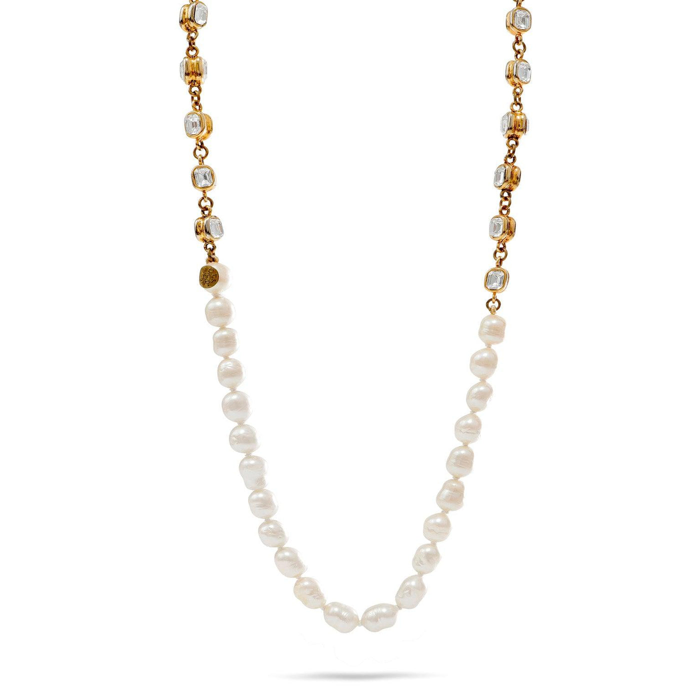 Chanel Pearl and Crystal Vintage Necklace - Only Authentics
