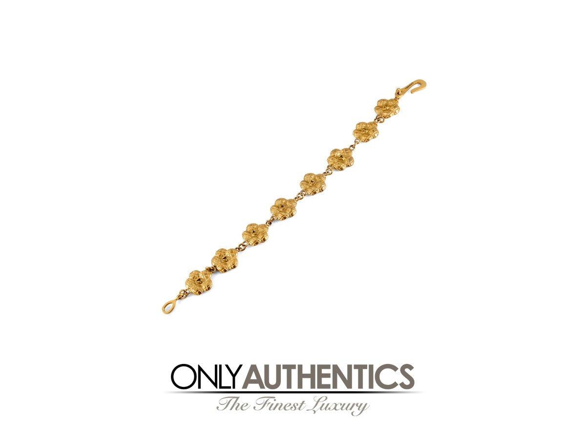 希少✨CHANEL Logo Camellia Rubber Bracelet Chanel Camelia Bracelet | eBay