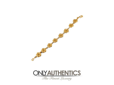 Chanel Gold Camellia Flower Bracelet - Only Authentics