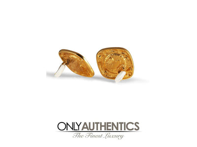 Chanel Amber Gripoix Clip On Earrings - Only Authentics