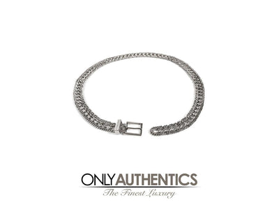 Chanel Silver Chain Link Buckled Belt - Only Authentics
