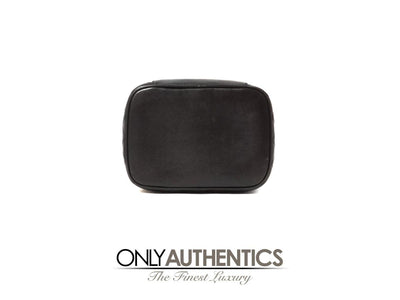 Chanel Vintage Black Leather Vanity Case - Only Authentics