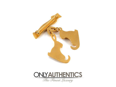 Hermès Golden Ice Skates Pin - Only Authentics