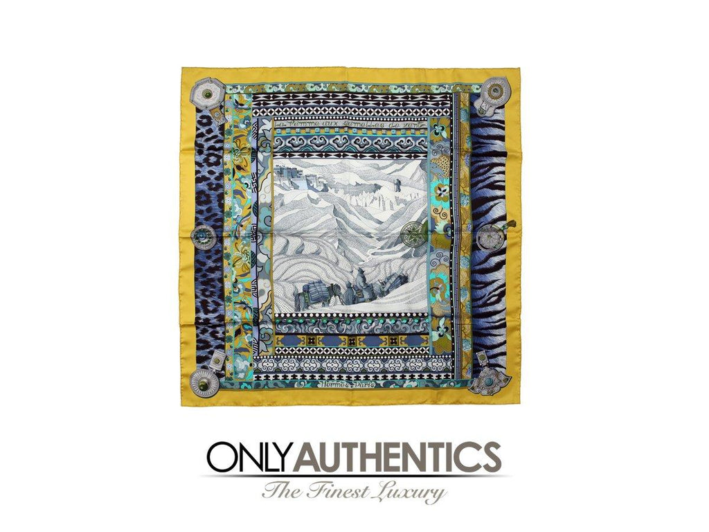 希少‼️ HERMES エルメス　 パルメンテリー シルクスカーフ C.1998 HERMES Silk Scarf / エルメス・シルクスカーフ(Copeaux