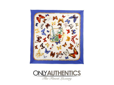 Hermès Farandole Butterflies Plisse Scarf - Only Authentics