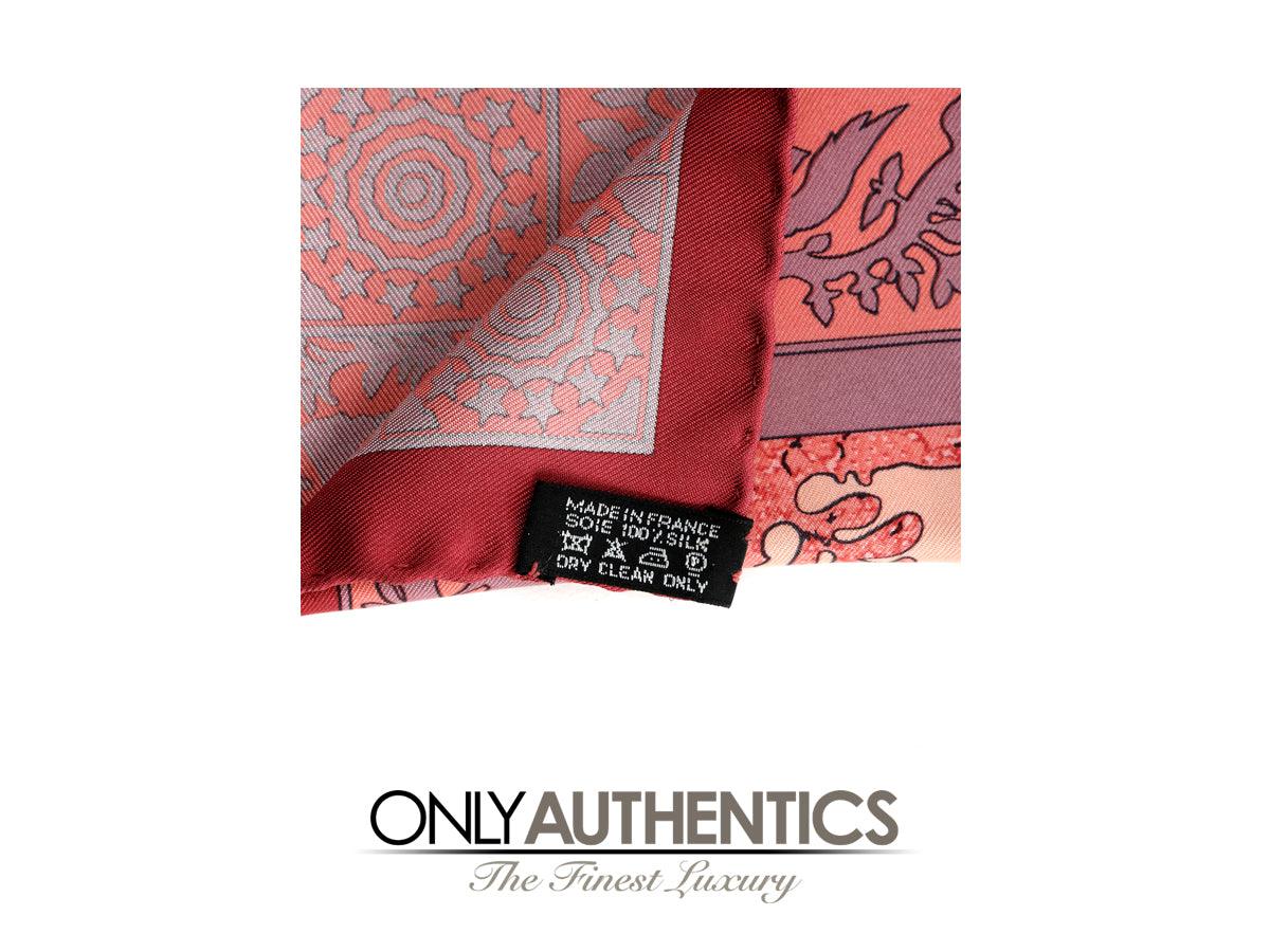 Hermès Pink Silk Early America Scarf - Only Authentics