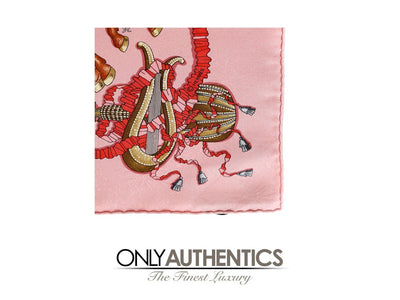 Hermès Pink Silk Les Fetes du Roi Soleil Scarf - Only Authentics