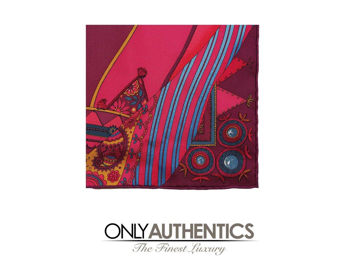 Hermès Coupons Indiens Pocket Square Silk Scarf & Pocket Square