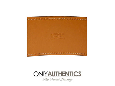 Hermès Red Epsom Leather Medor Belt size 80 - Only Authentics