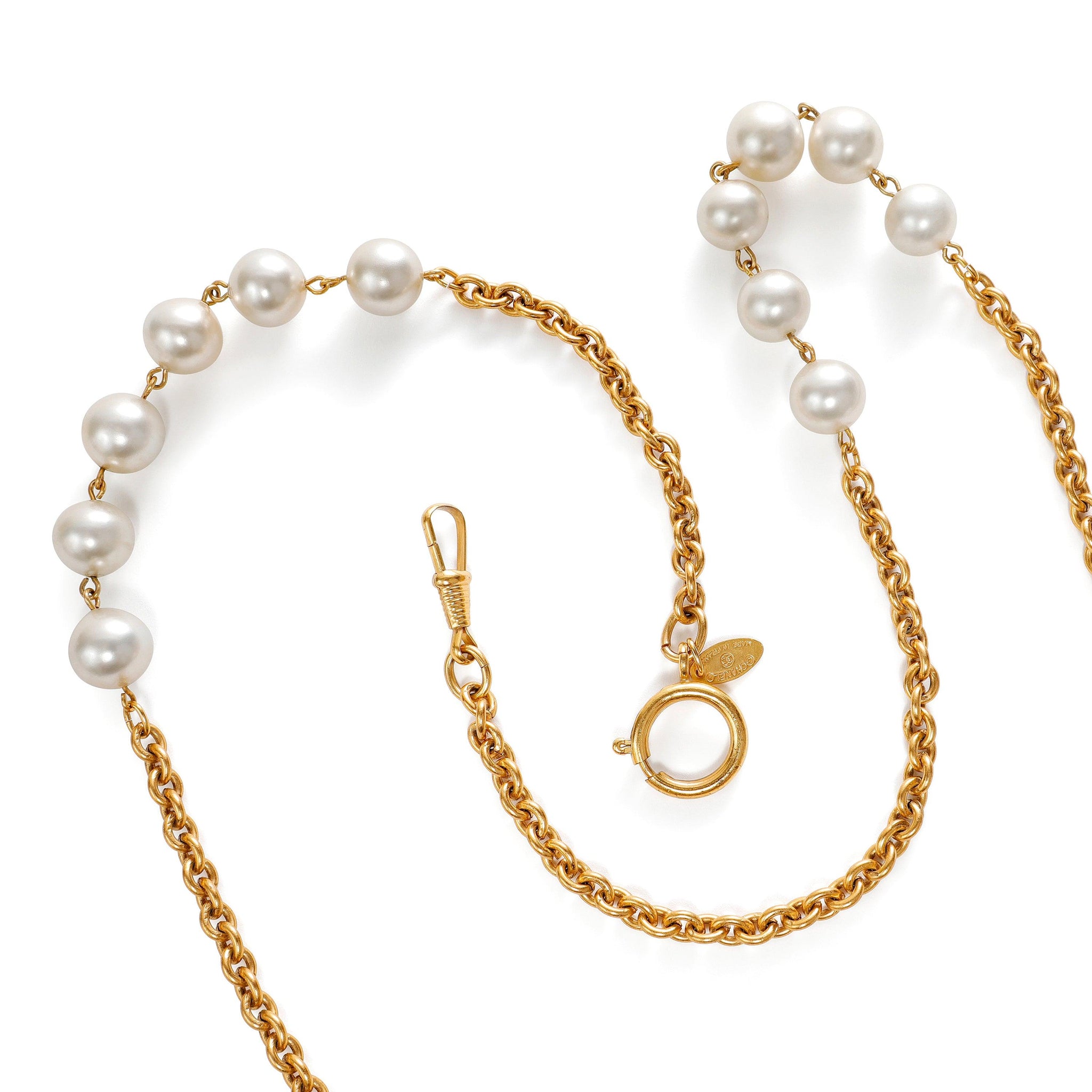 Chanel Pearl Two Station Vintage Necklace - Only Authentics