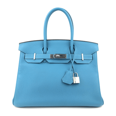 Hermès 30cm Turquoise Togo Birkin with Palladium - Only Authentics