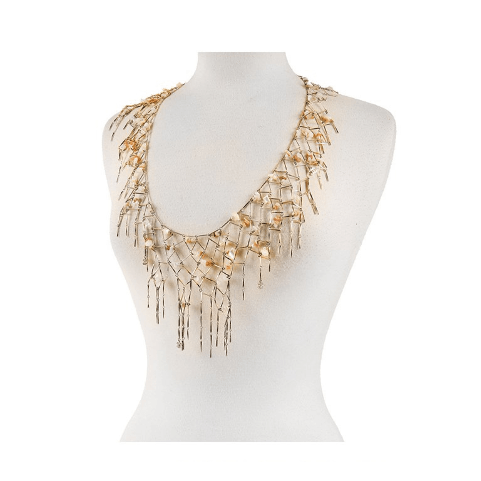 Chanel Gold Net Dripping Chain Necklace Belt – Only Authentics
