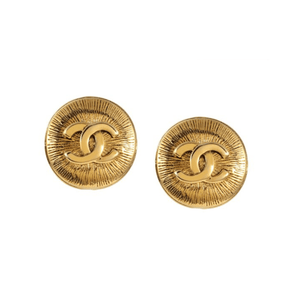 Chanel Gold CC Starburst Earrings - Only Authentics