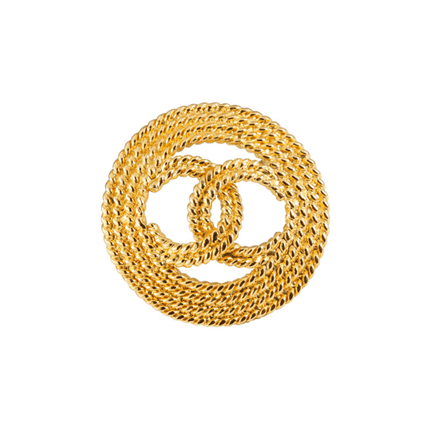 Chanel Gold Rope CC Brooch – Only Authentics