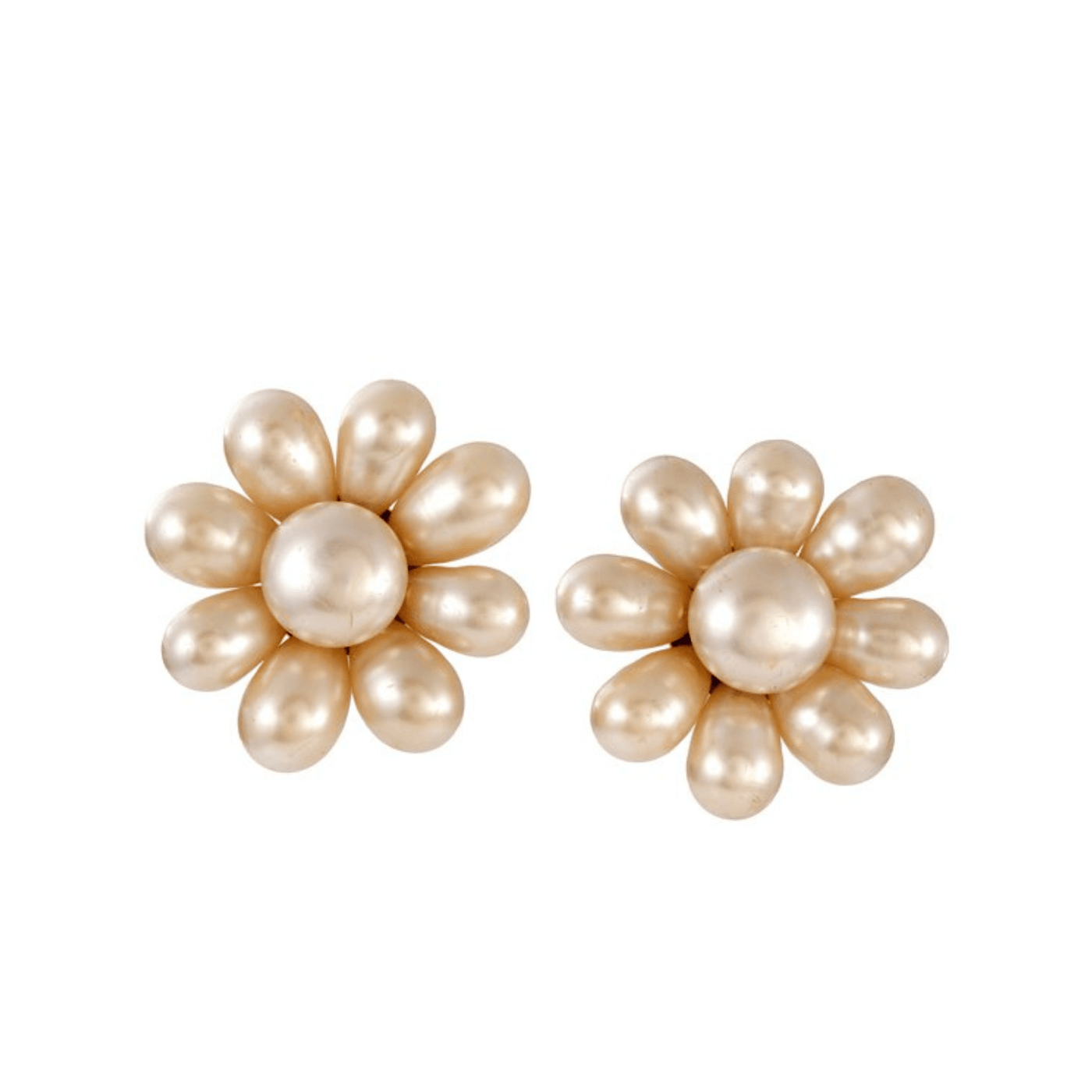Chanel Pearl Flower Earrings - Only Authentics
