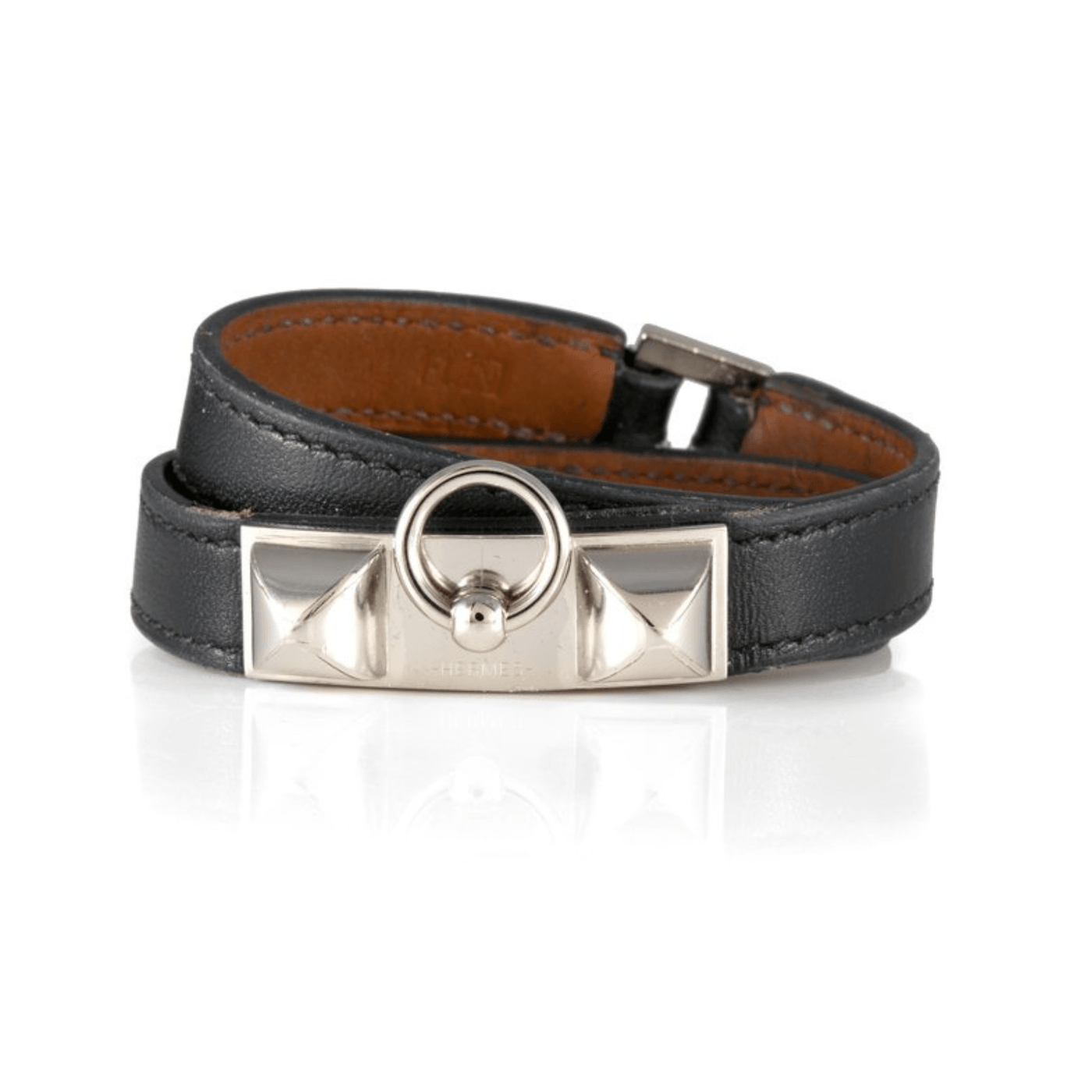 Hermès Black Rivale Double Tour Bracelet - Only Authentics