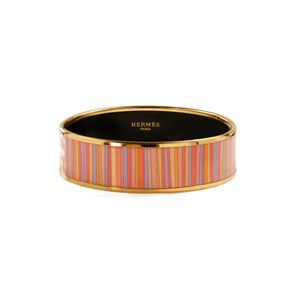 Hermès Striped Enamel Bracelet - Only Authentics