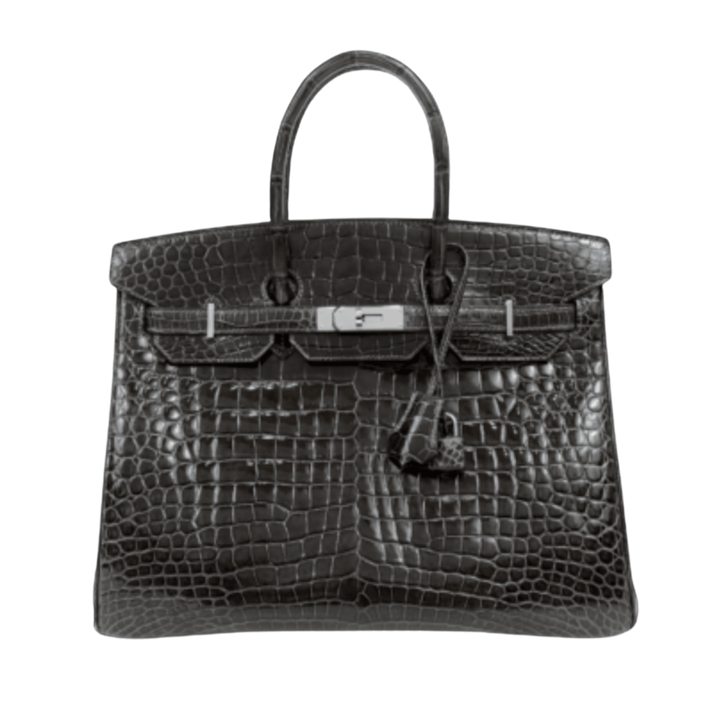 Experience the ultimate luxury with this stunning Hermès 35cm Black  Crocodile Birkin with Gold Hardware – Only Authentics